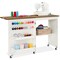 Best Choice Products Sewing Machine Table & Desk w/ Craft Storage and Trays